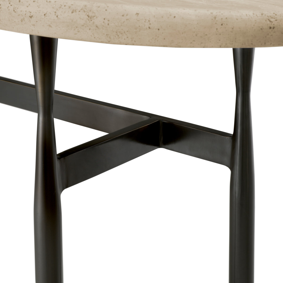 Oval Travertine Console Table Palermo | Eichholtzmh.com