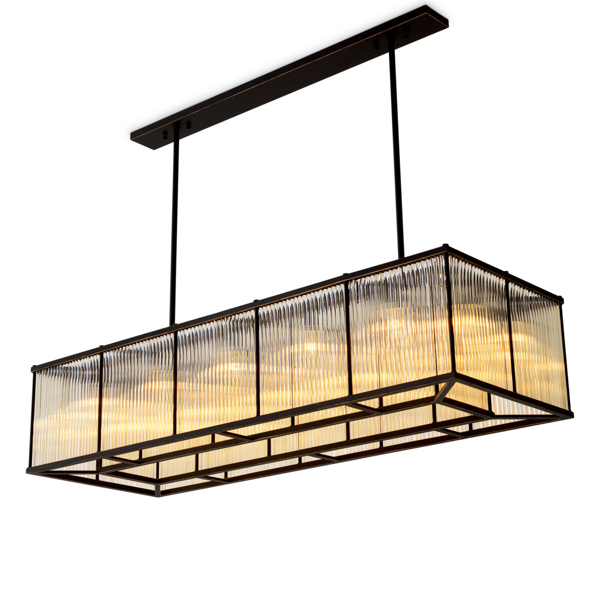 Glass Rectangular Chandelier Bernardi | Eichholtzmh.com