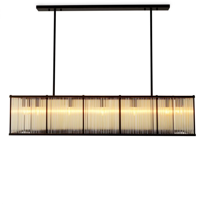 Chandelier Bernardi Rectangular bronze highlight finish
