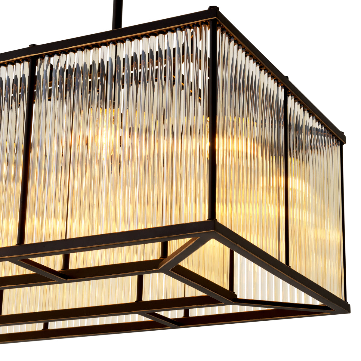 Glass Rectangular Chandelier Bernardi | Eichholtzmh.com