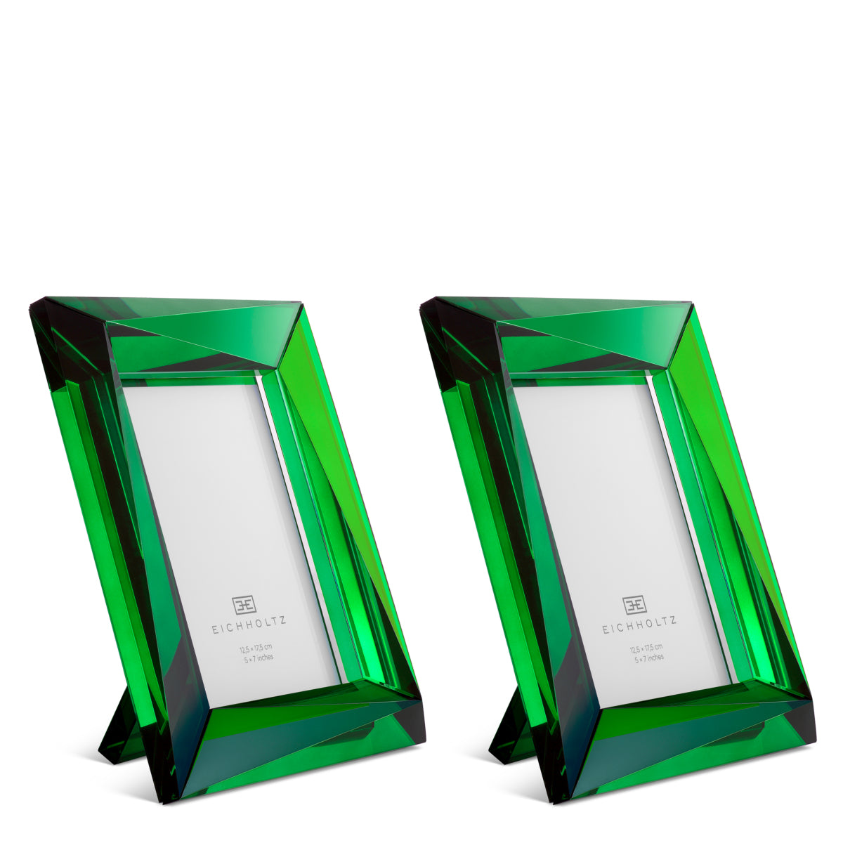 Green Crystal Picture Frames (2) L Obliquity