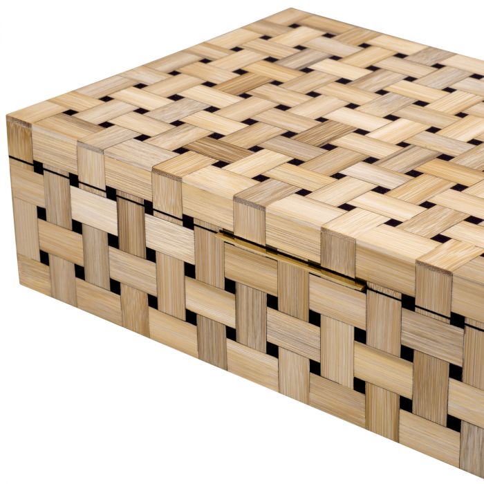 Box Girona straw marquetry