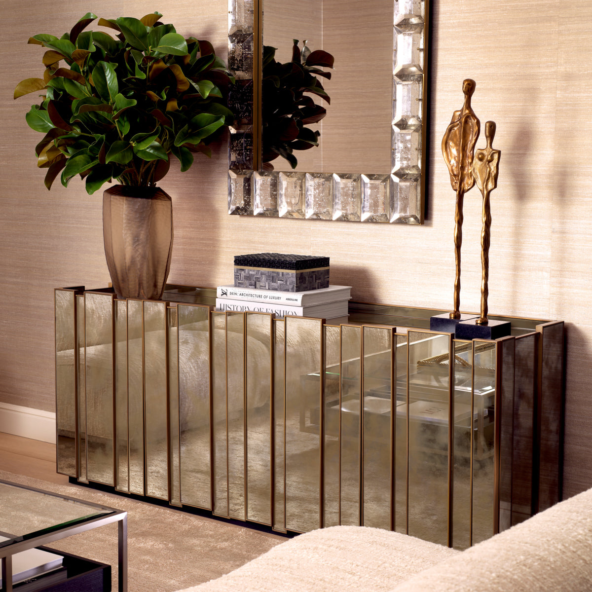 Antique Mirror Glass Sideboard Nottingham | Eichholtzmh.com
