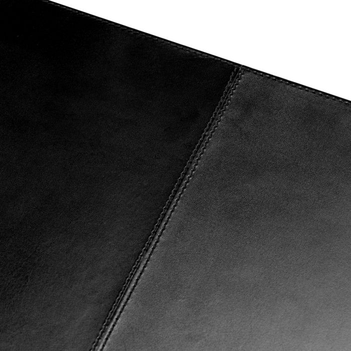 Desk Blotter Scaleo croco embossed black leather