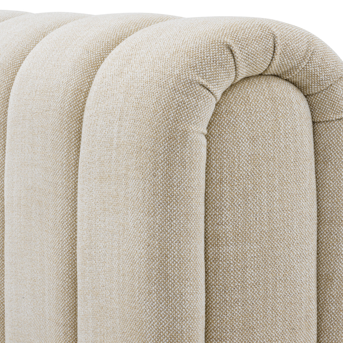 Beige Upholstered Bed Frame King Kayden