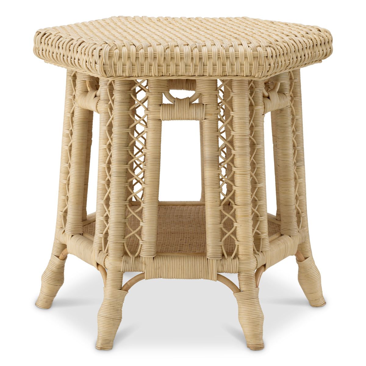Hexagonal Rattan Side Table Saba | Eichholtzmh.com