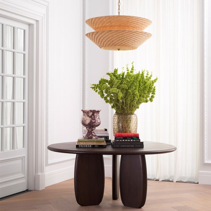 Chandelier Tavira natural rattan