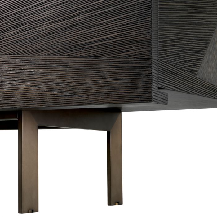 TV Cabinet San Martin mocha straight oak veneer