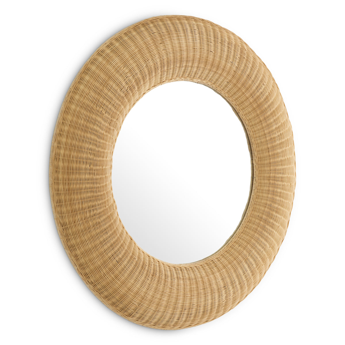 Round Handwoven Rattan Mirror Idora | Eichholtzmh.com