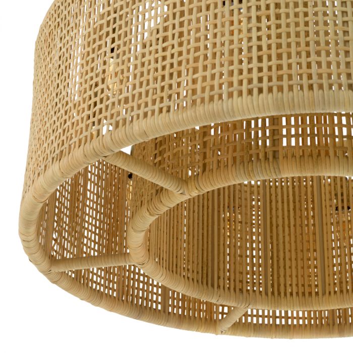 Chandelier Bernardi natural rattan
