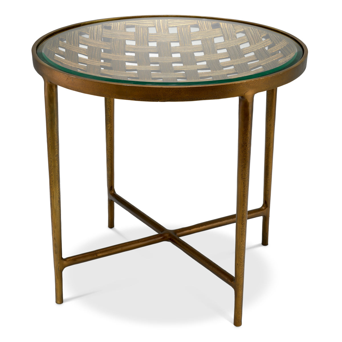Woven Design Side Table Sorrento | Eichholtzmh.com