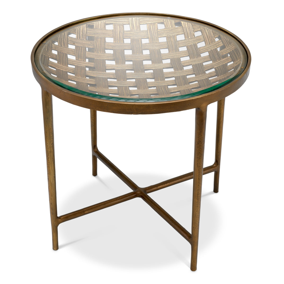 Woven Design Side Table Sorrento | Eichholtzmh.com