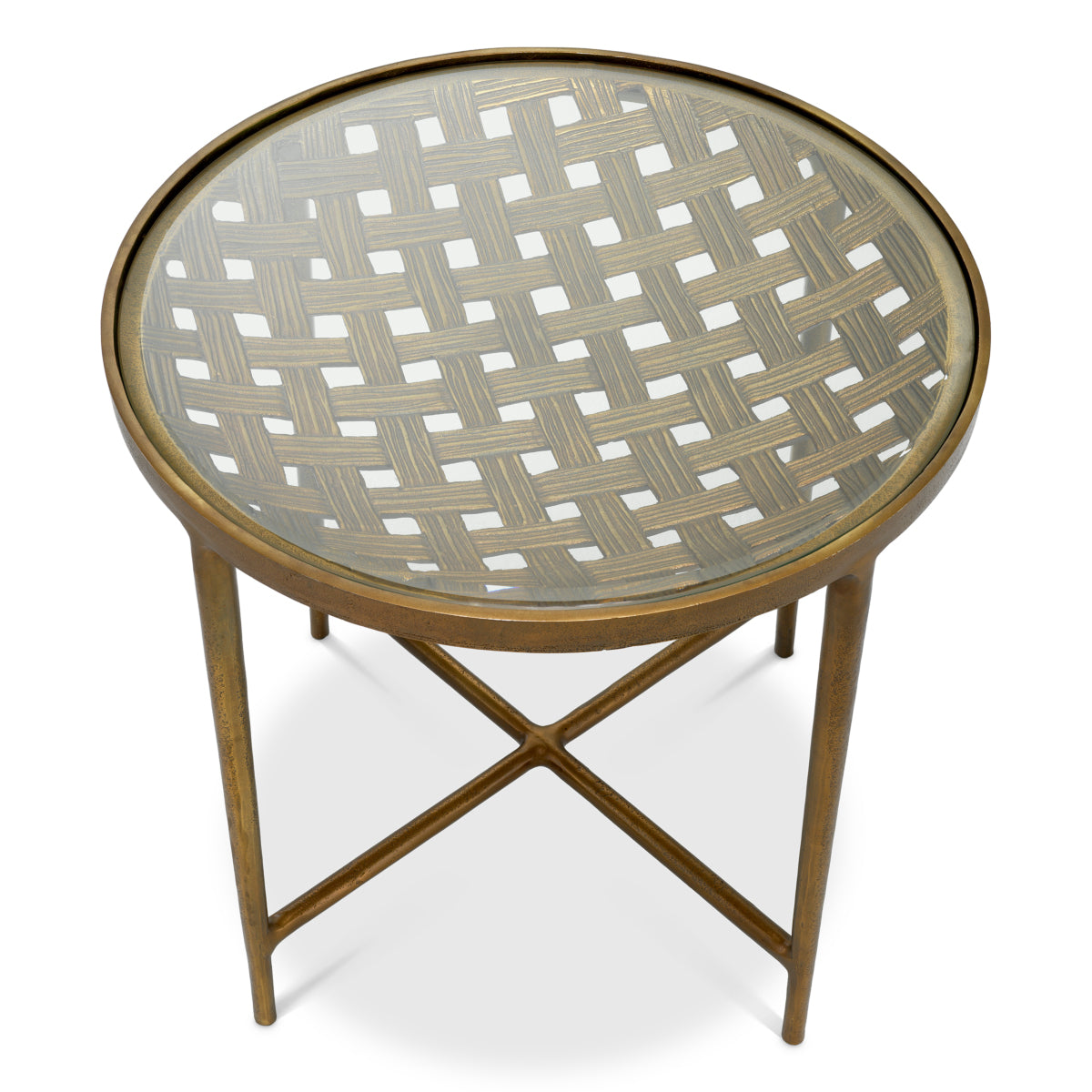 Woven Design Side Table Sorrento | Eichholtzmh.com