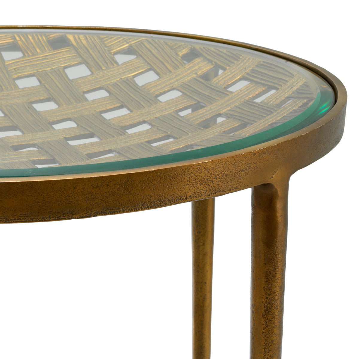 Woven Design Side Table Sorrento | Eichholtzmh.com