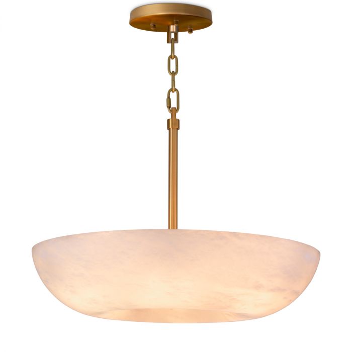 Pendant Ariano antique brass finish alabaster