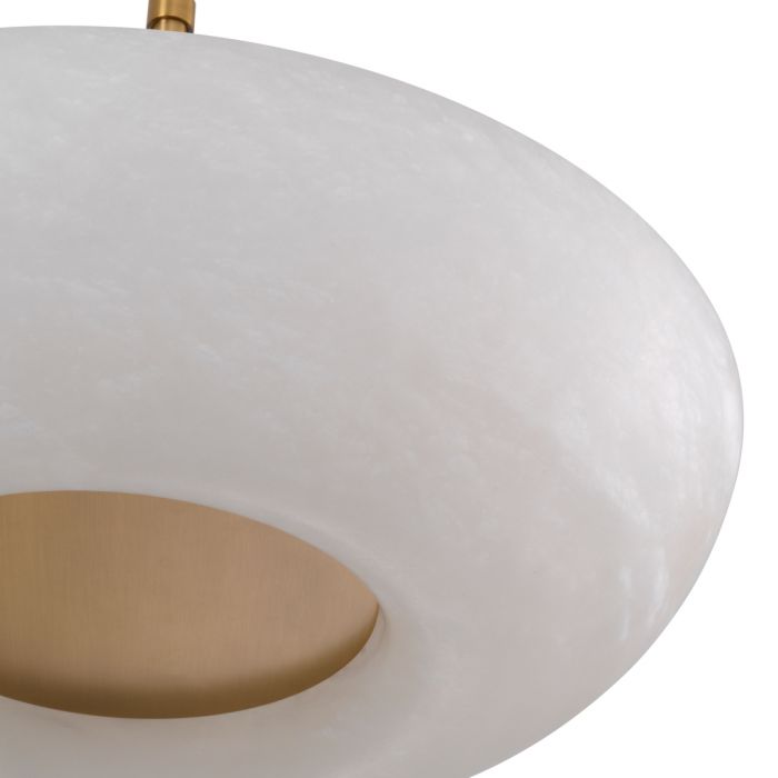 Pendant Ariano antique brass finish alabaster