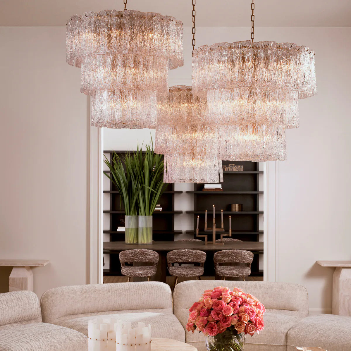 Glass Layered Chandelier Almeria | Eichholtzmh.com