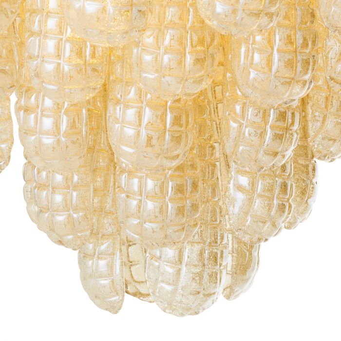 Chandelier Chaves S champagne coloured glass