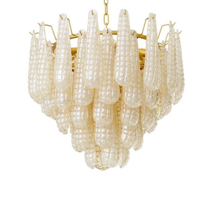 Chandelier Chaves S champagne coloured glass