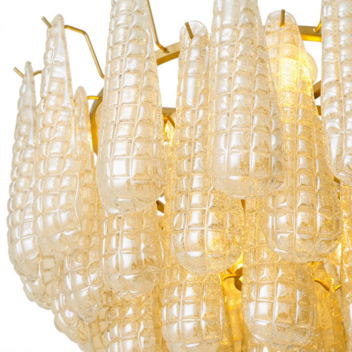 Chandelier Chaves S champagne coloured glass