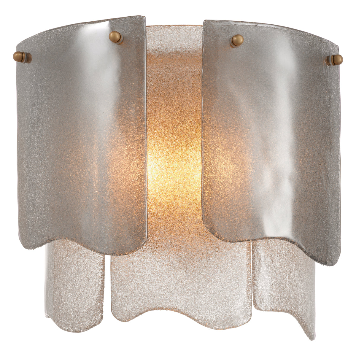Smoke Glass Layered Wall Lamp Asinara