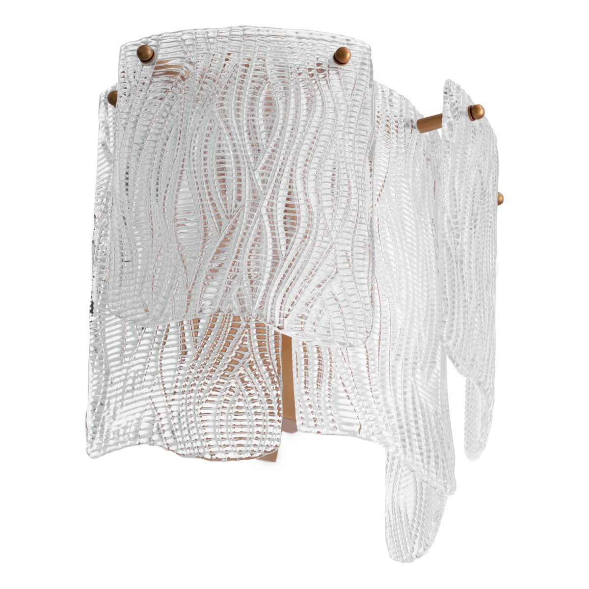 Textured Glass Layered Wall Lamp Asinara