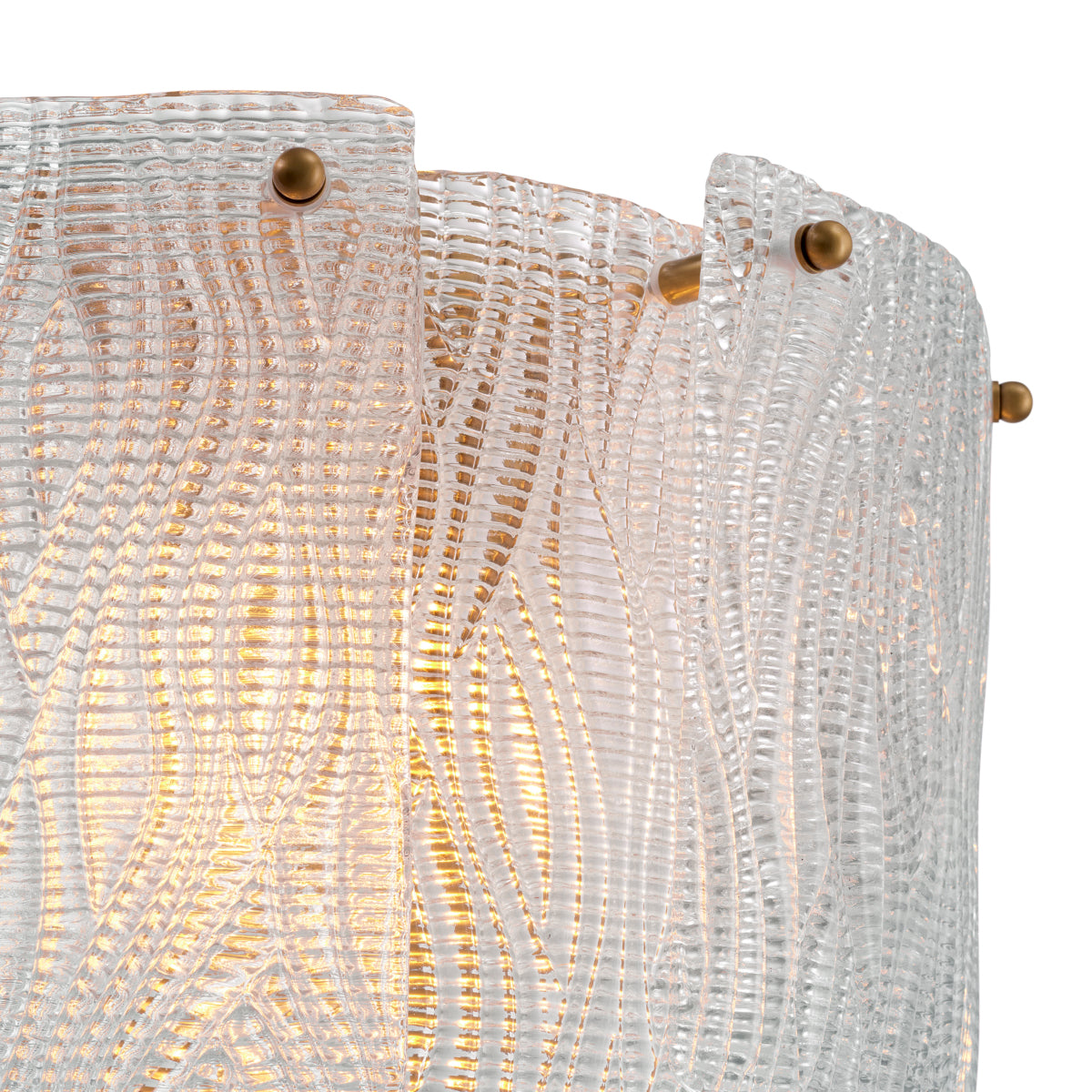 Textured Glass Layered Wall Lamp Asinara