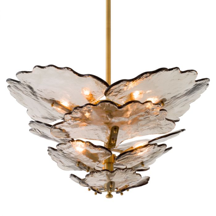 Chandelier Florina smoke glass
