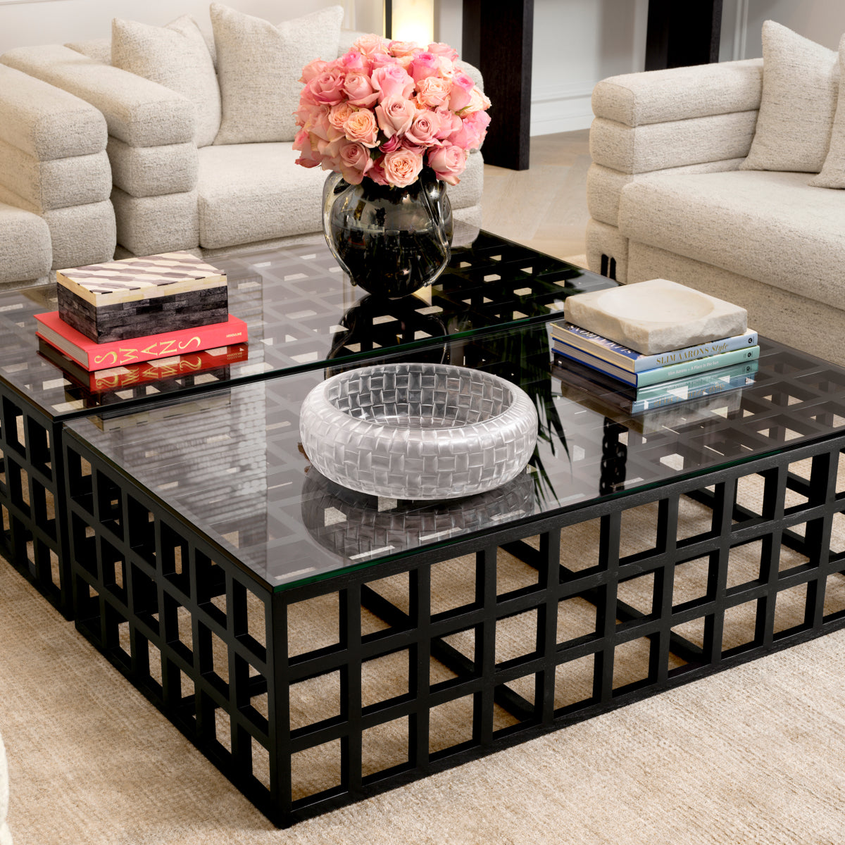 Black Framework Coffee Table Cubico | Eichholtzmh.com
