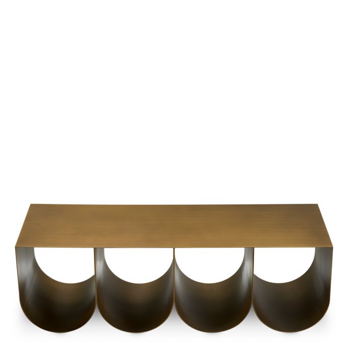Coffee Table Rafaello brushed brass finish