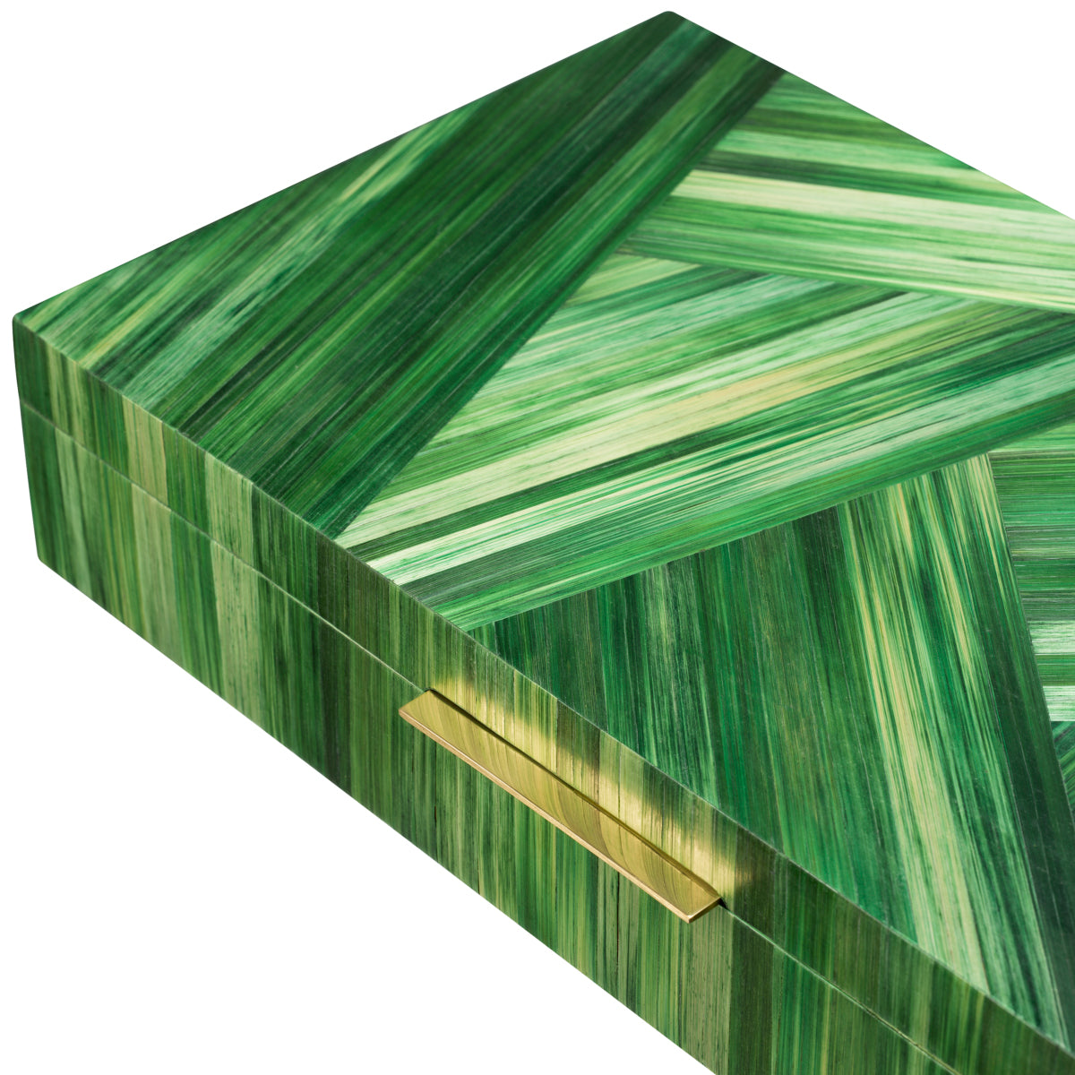 Green Wheat Straw Decorative Box Harvard