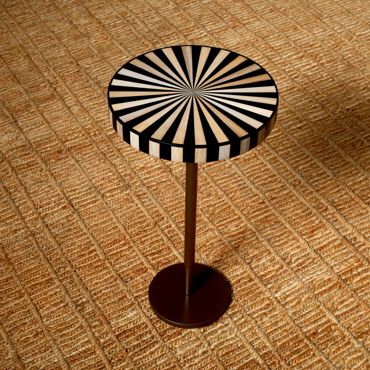 Striped Top Side Table Albany | Eichholtzmh.com