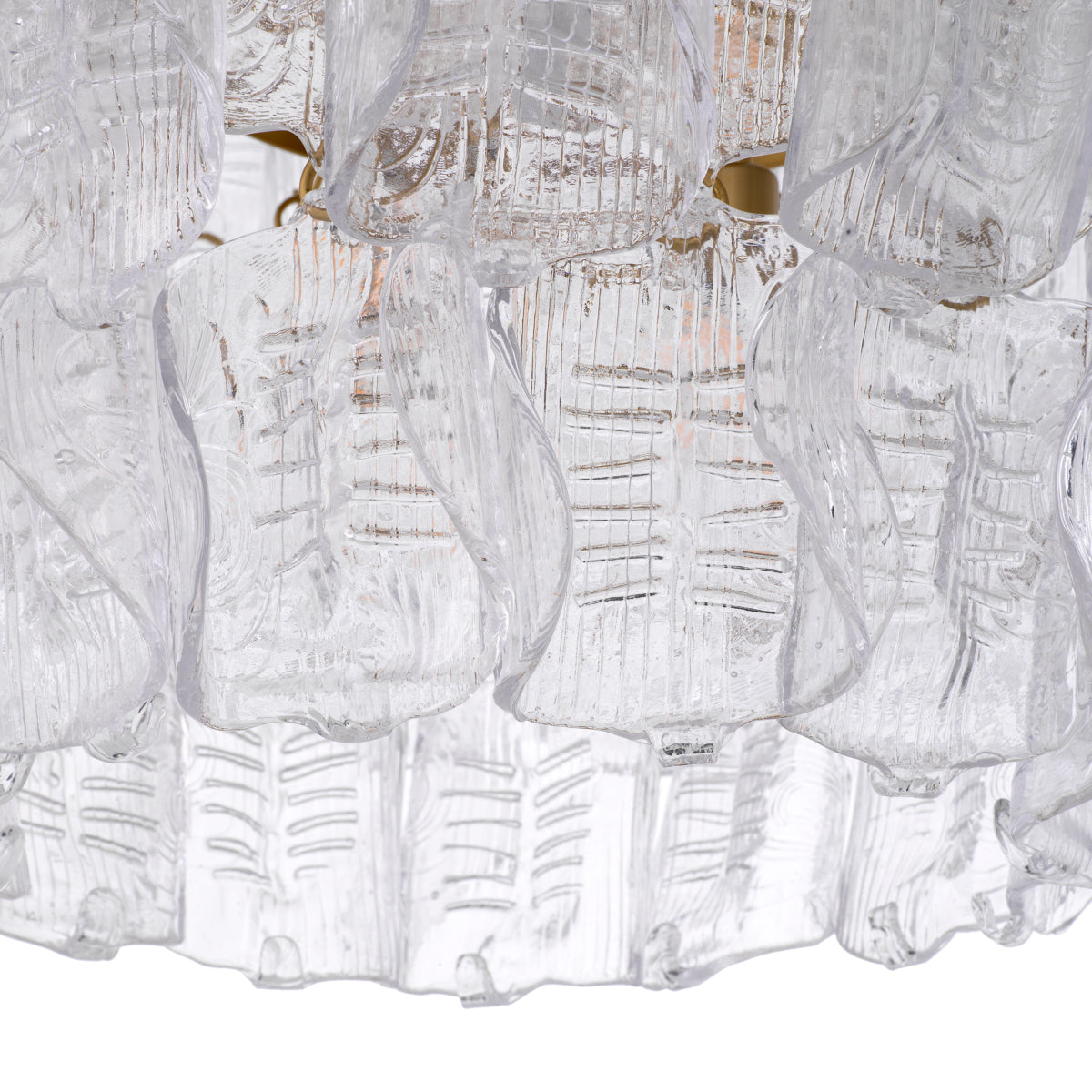 Clear Tiered Glass Chandelier Solange