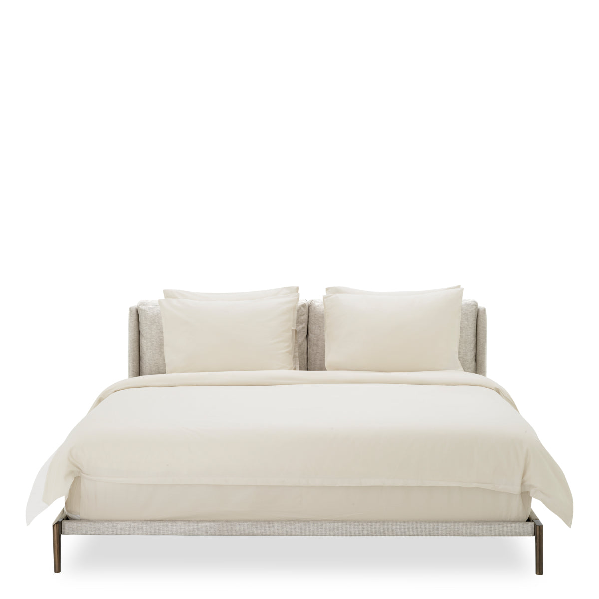 Modern Natural Bed Frame King Gonzales