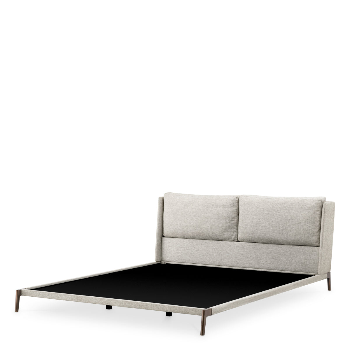 Modern Natural Bed Frame King Gonzales