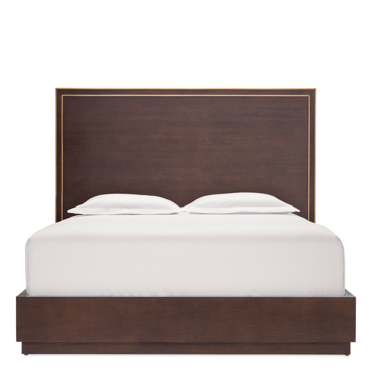 Brown Oak Bed Frame Queen Camelot