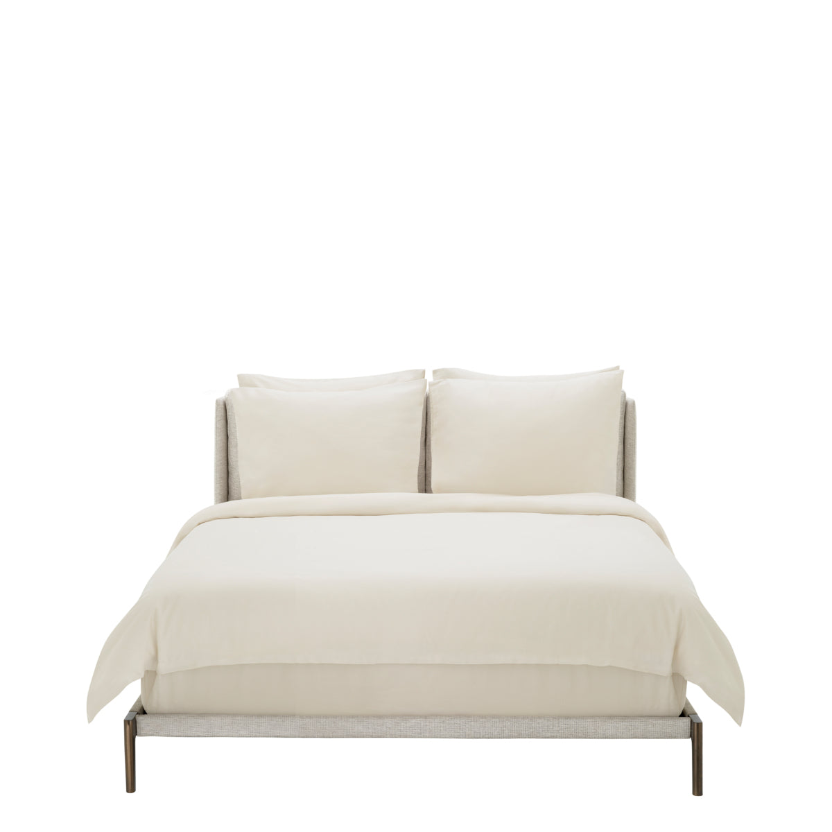 Modern Natural Bed Frame Queen Gonzales