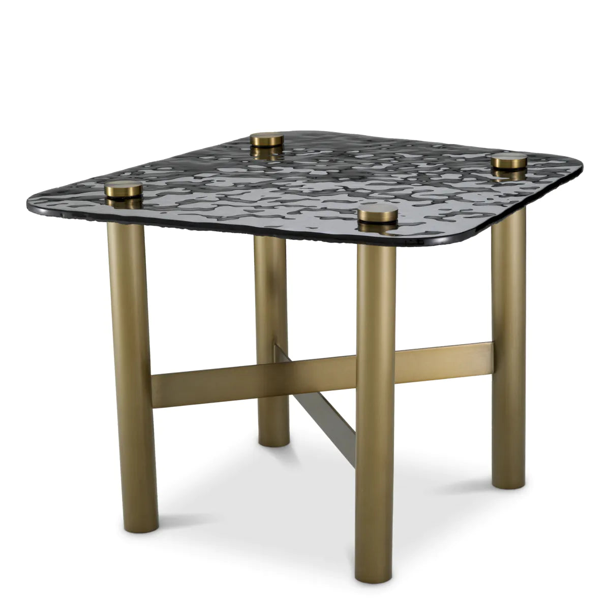 Black Glass Side Table Cortes | Eichholtzmh.com