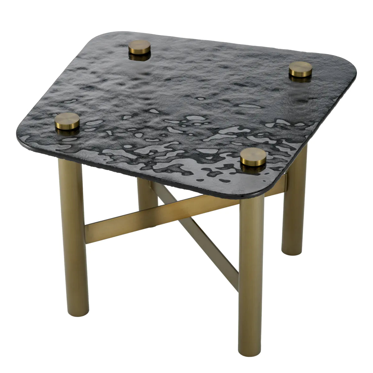 Black Glass Side Table Cortes | Eichholtzmh.com