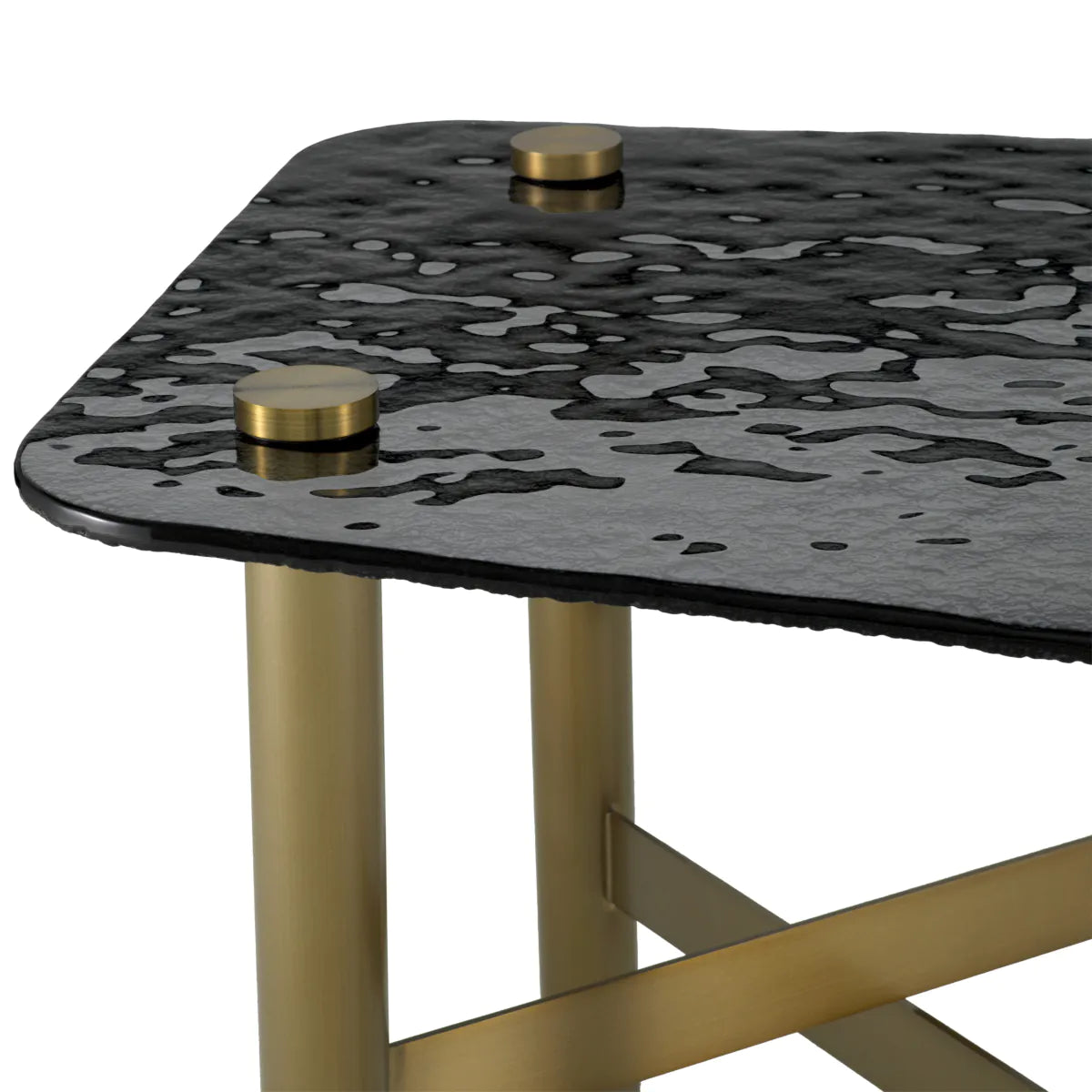 Black Glass Side Table Cortes | Eichholtzmh.com