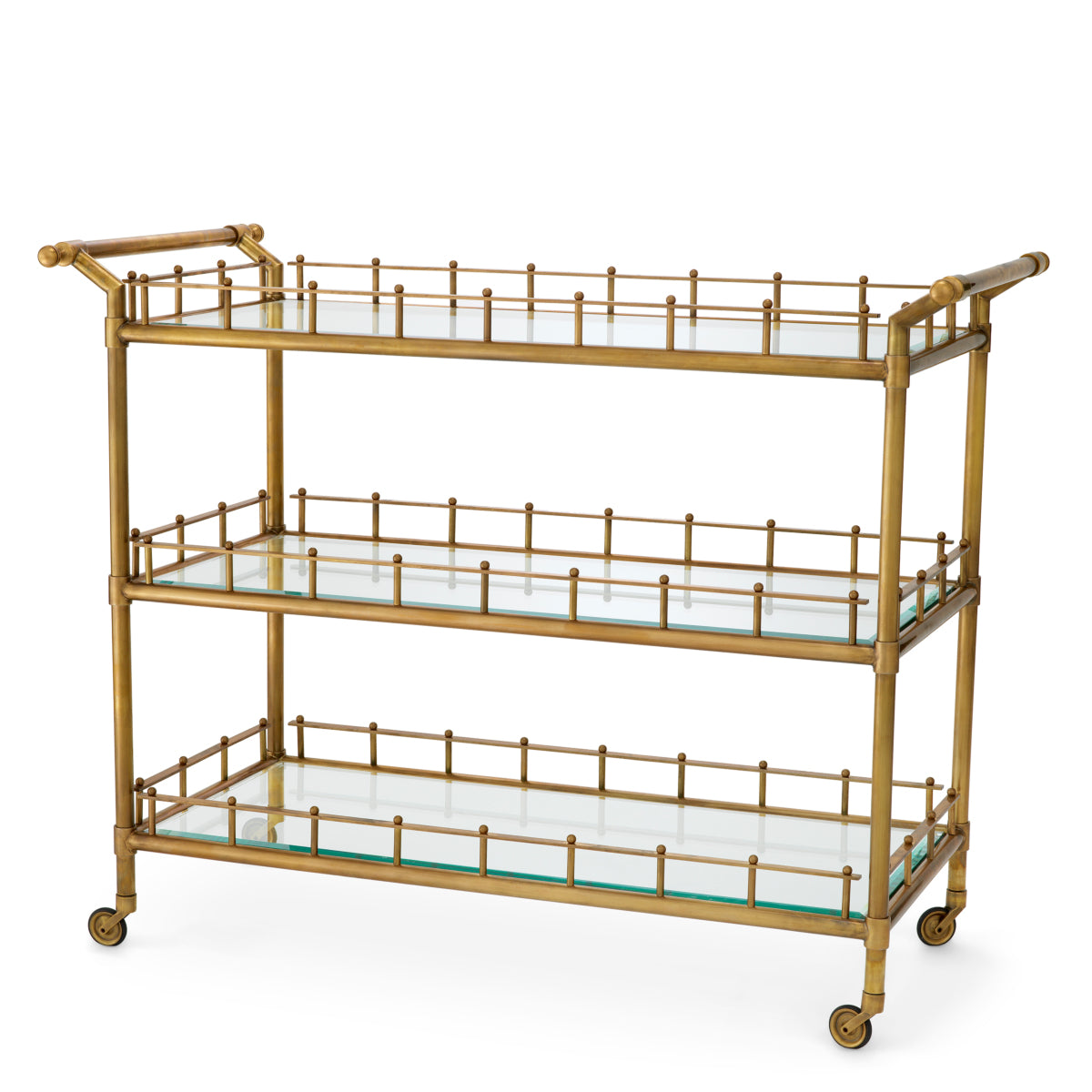 Vintage Brass Trolley L Scarlett