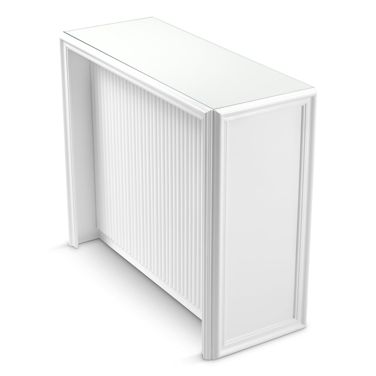 White Ribbed Bar Cabinet Roland | Eichholtzmh.com