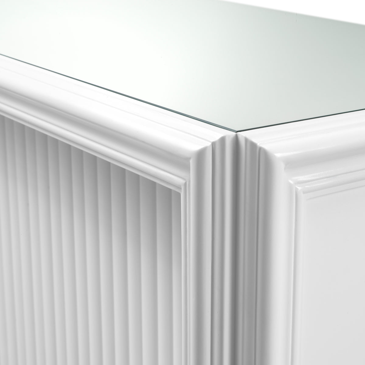 White Ribbed Bar Cabinet Roland | Eichholtzmh.com