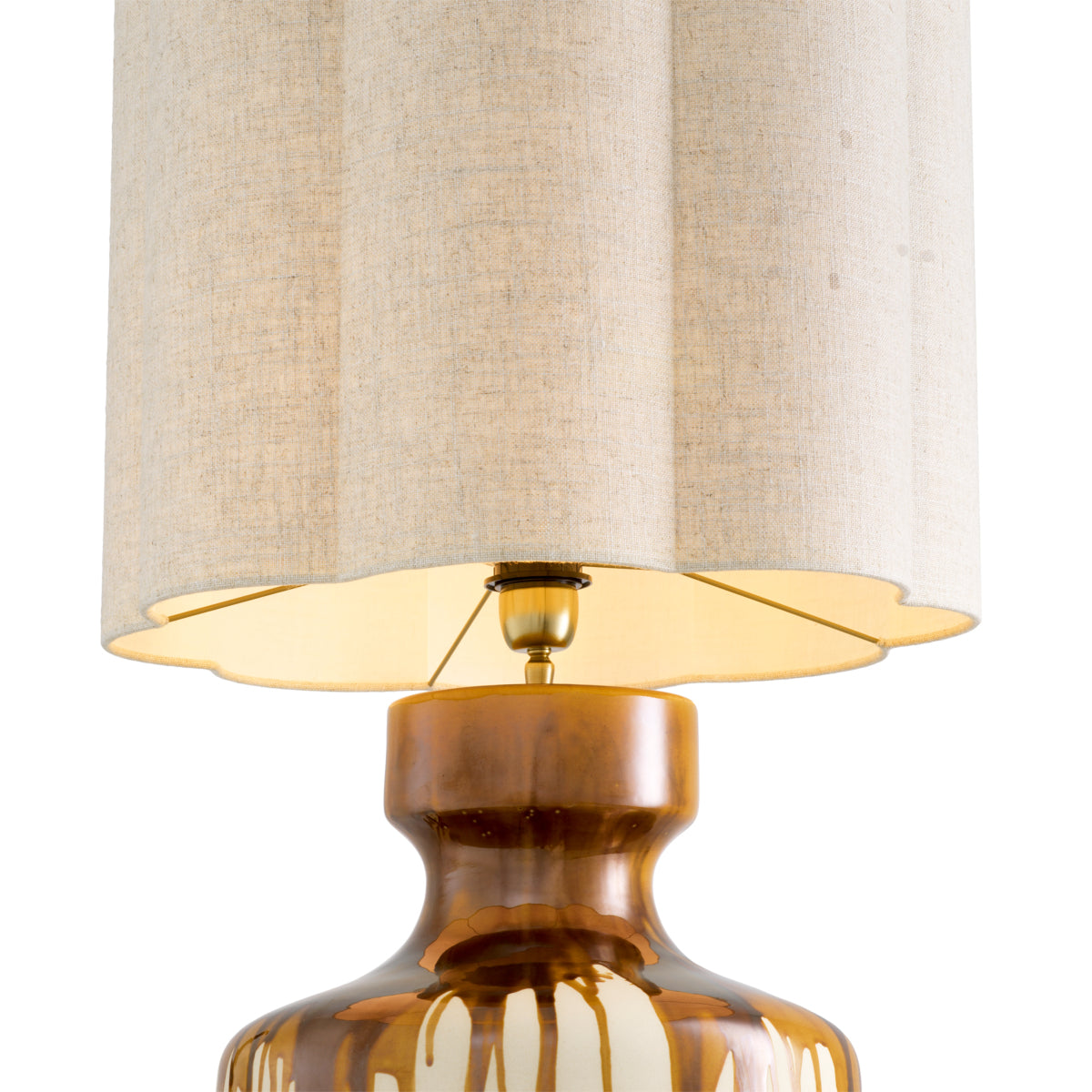 Brown Ceramic Table Lamp Lorena