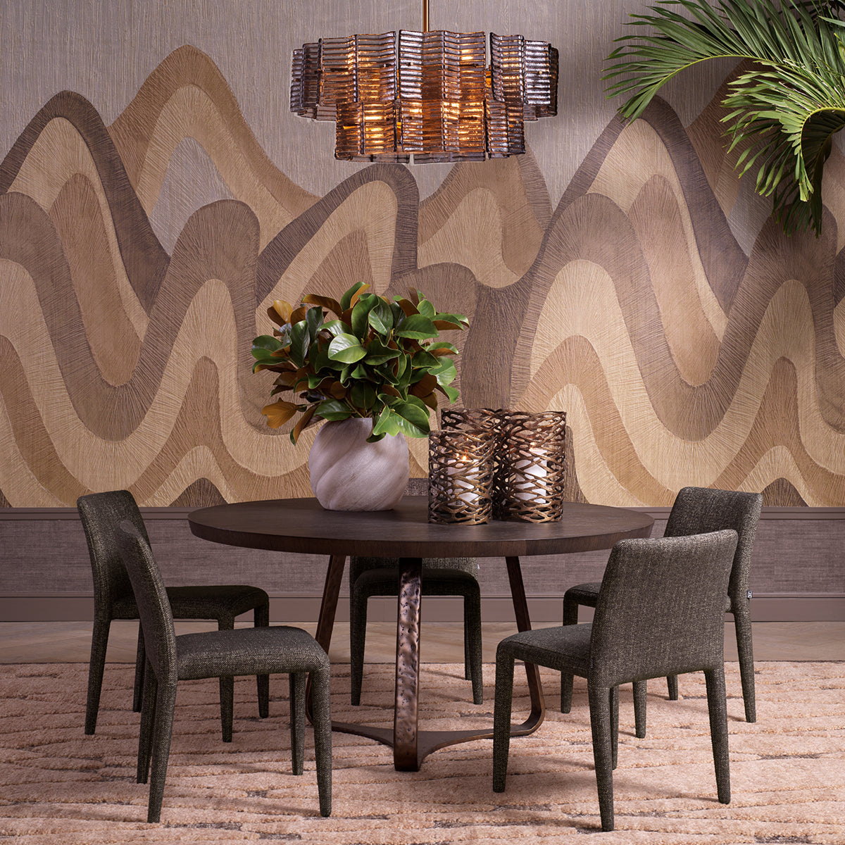 Aluminum Base Dining Table Cambronne | Eichholtzmh.com