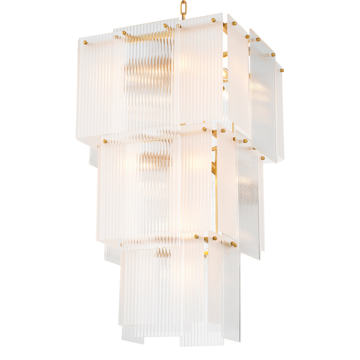 Frosted Glass Tiered Chandelier Giardano | Eichholtzmh.com