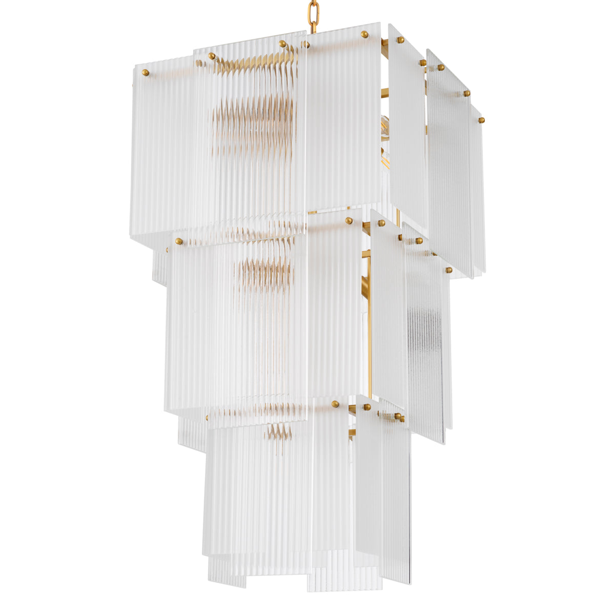 Frosted Glass Tiered Chandelier Giardano | Eichholtzmh.com