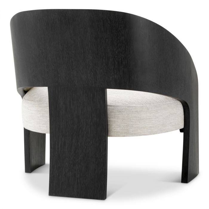 Chair Zephira charcoal grey oak veneer durini natural