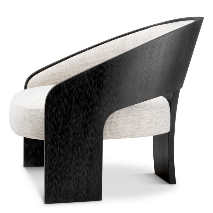 Chair Zephira charcoal grey oak veneer durini natural