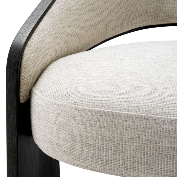 Chair Zephira charcoal grey oak veneer durini natural